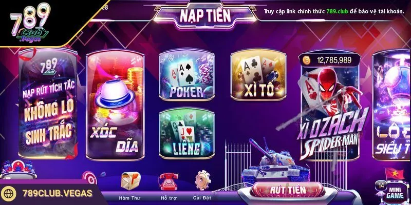 Hệ thống sở hữu các trò chơi casino đỉnh cao như Bầu Cua, Sicbo