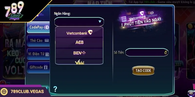 Về chúng tôi cung cấp nhiều phương thức nạp rút tiền tiện lợi